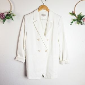 LOFT white bla zer size 12